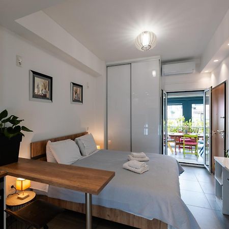 Modern Studio Apartment A Atenas Exterior foto
