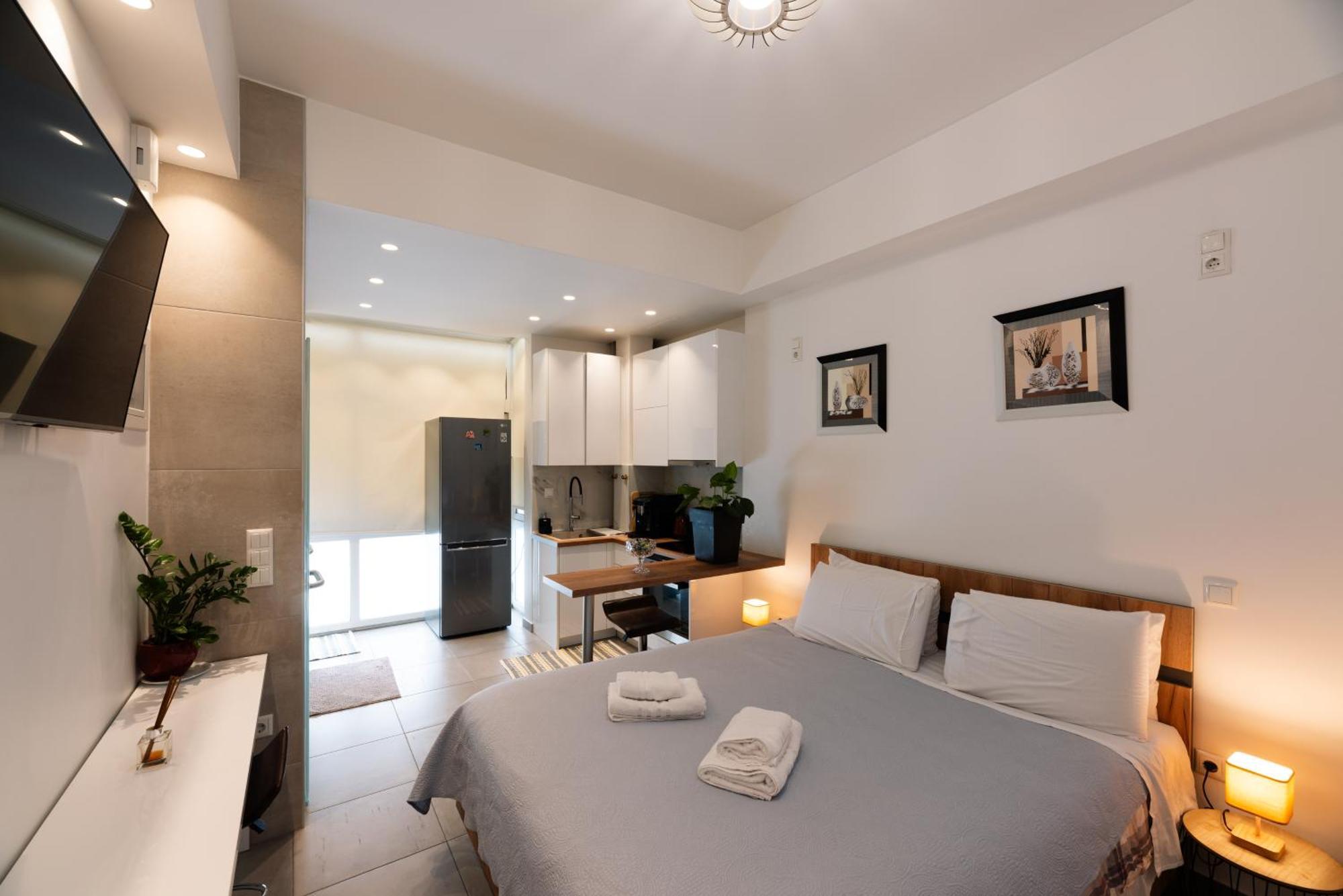 Modern Studio Apartment A Atenas Exterior foto